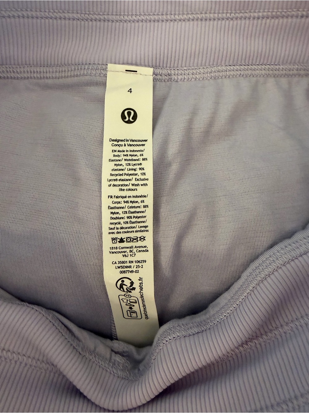 NWT Lululemon Dance Studio Mid-Rise Pant size 4 Lilac Play Lavender - Picture 16 of 16